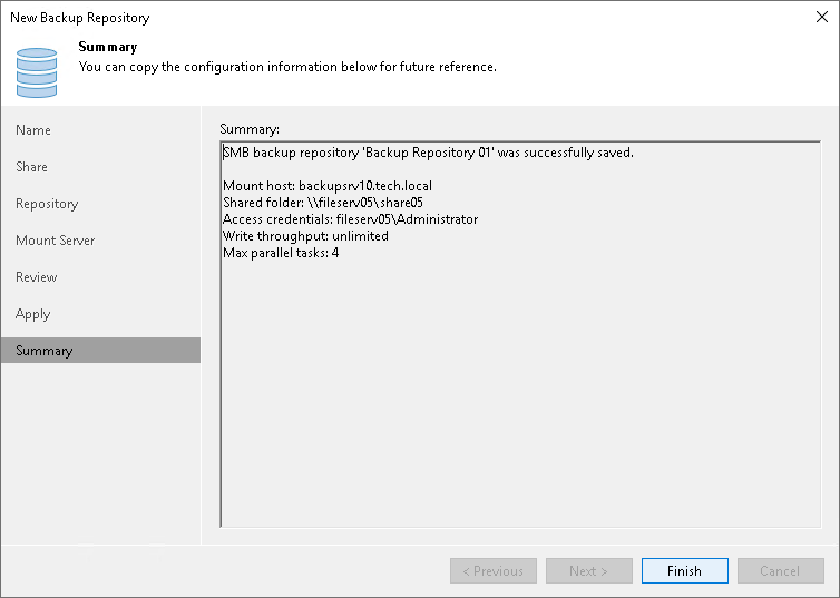 Step 8. Finish Working with Wizard