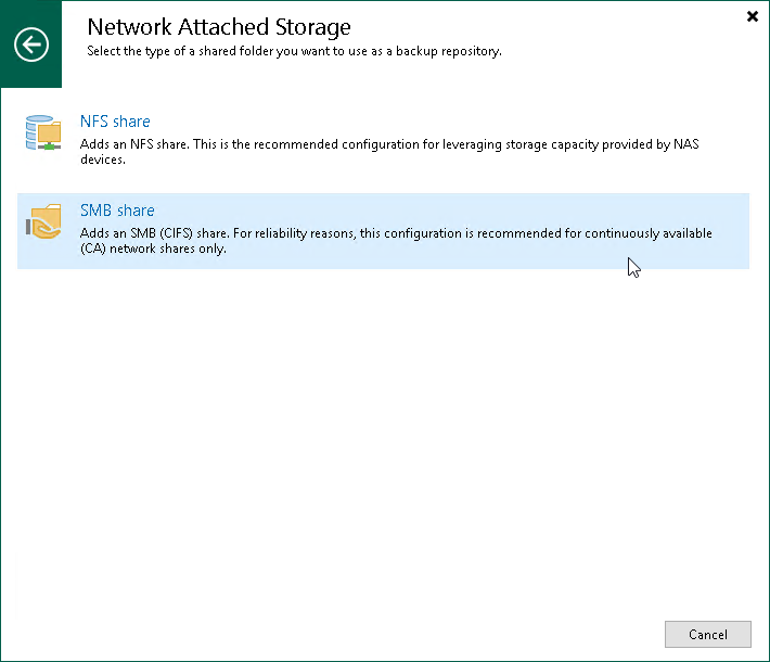 Step 1. Launch New Backup Repository Wizard