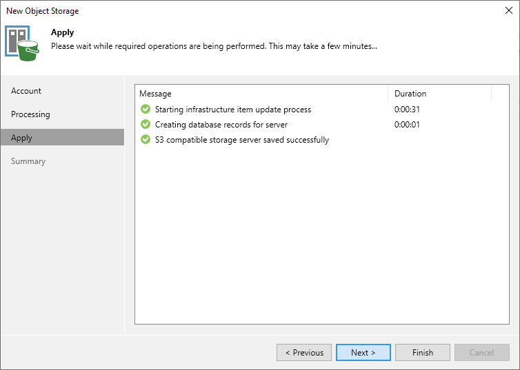 Step 4. Apply Object Storage Settings