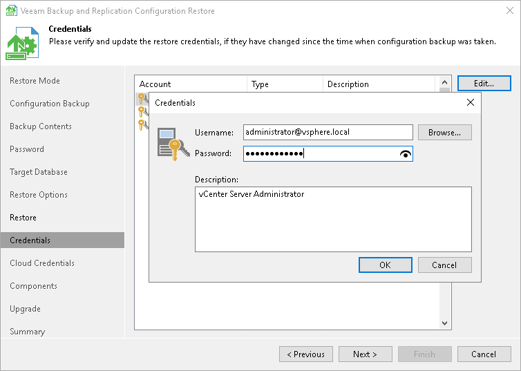 Step 10. Finalize Restore Process