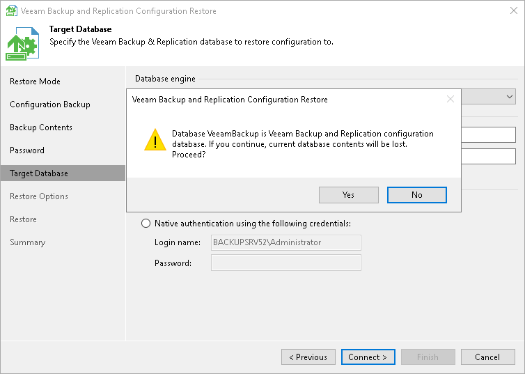 Step 6. Specify Target Database