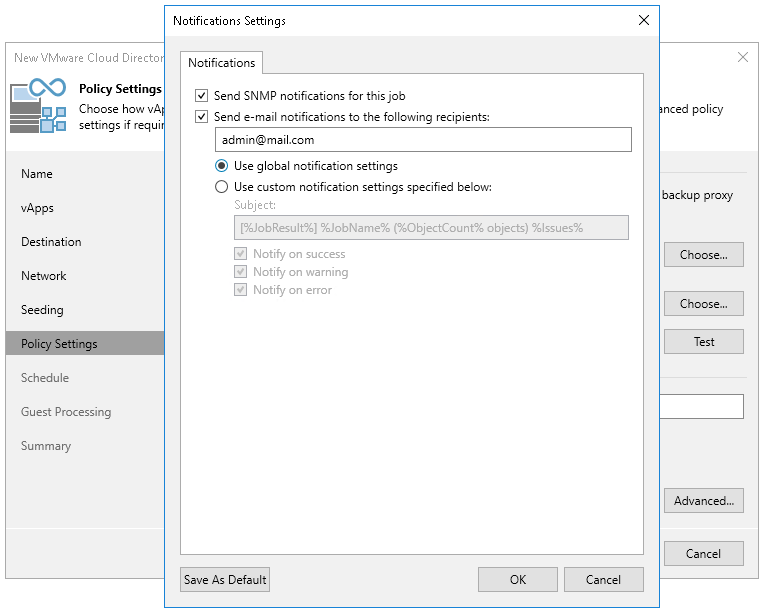 Step 10. Specify Notification Settings