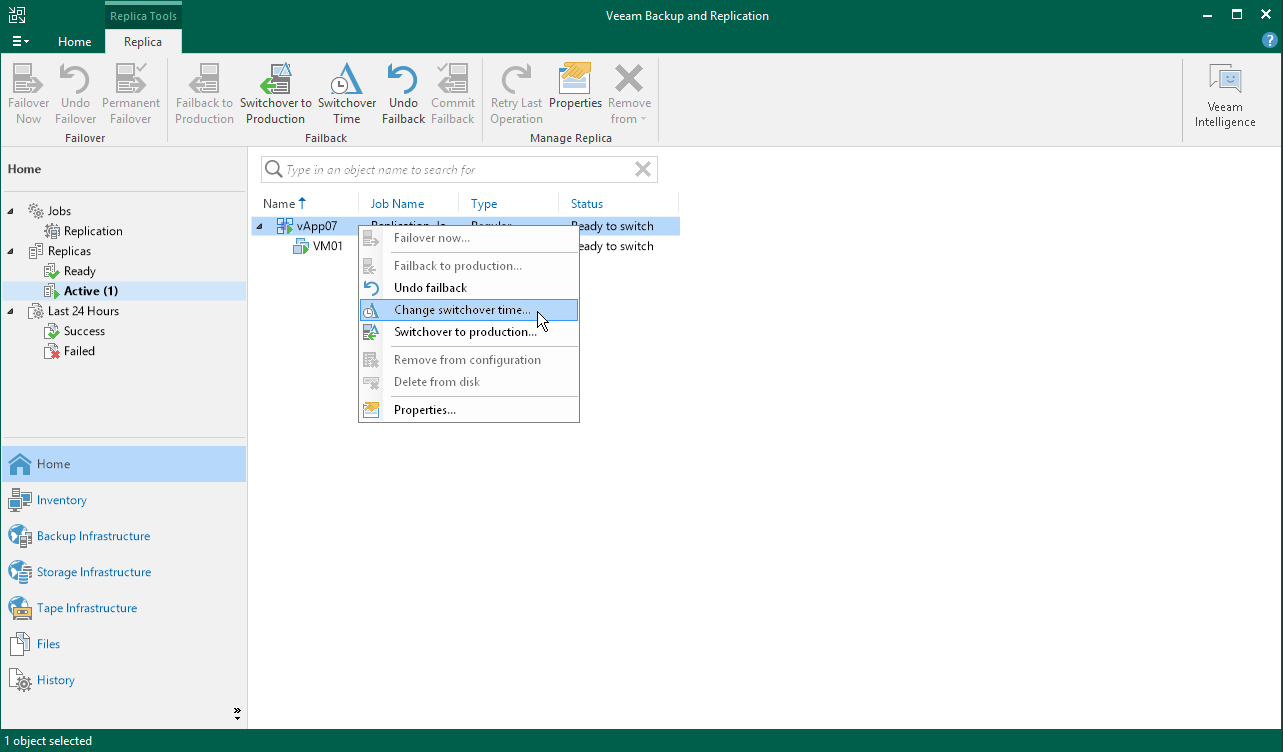 Changing Switching Time