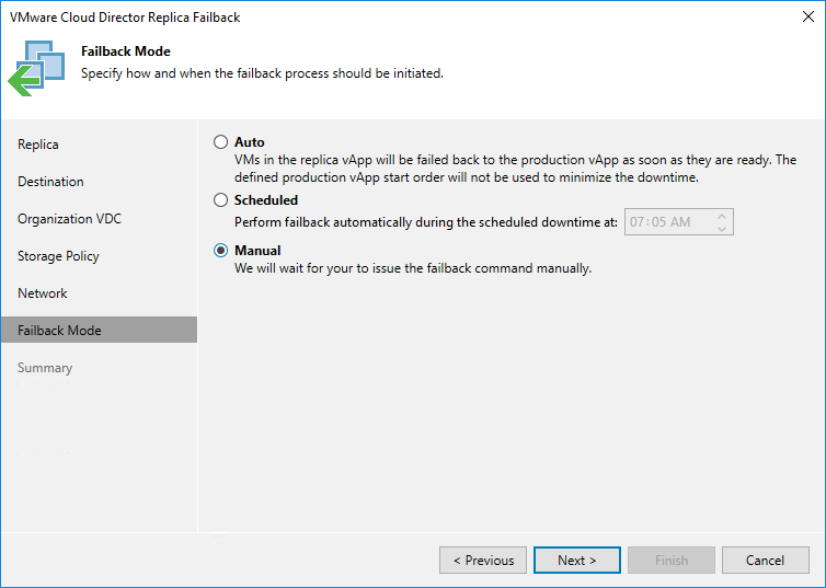 Step 8. Schedule Switch to Production vApps