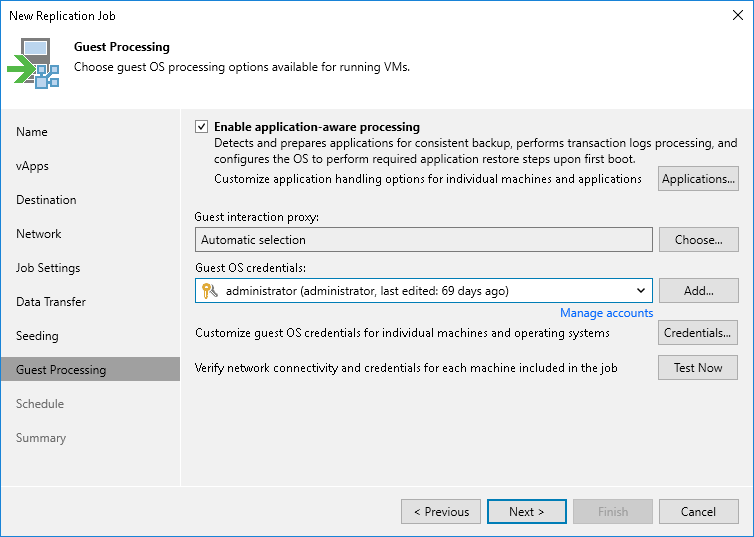 Step 12. Specify Guest Processing Settings