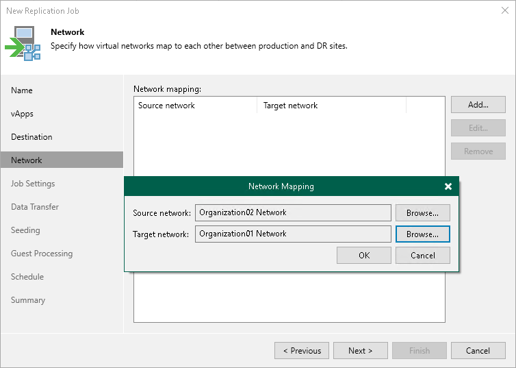 Step 7. Configure Network Mapping