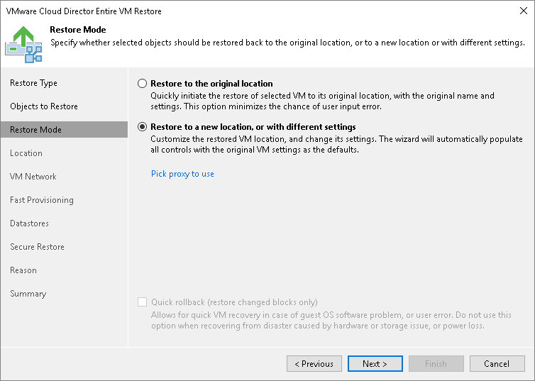 Step 4. Select Restore Mode
