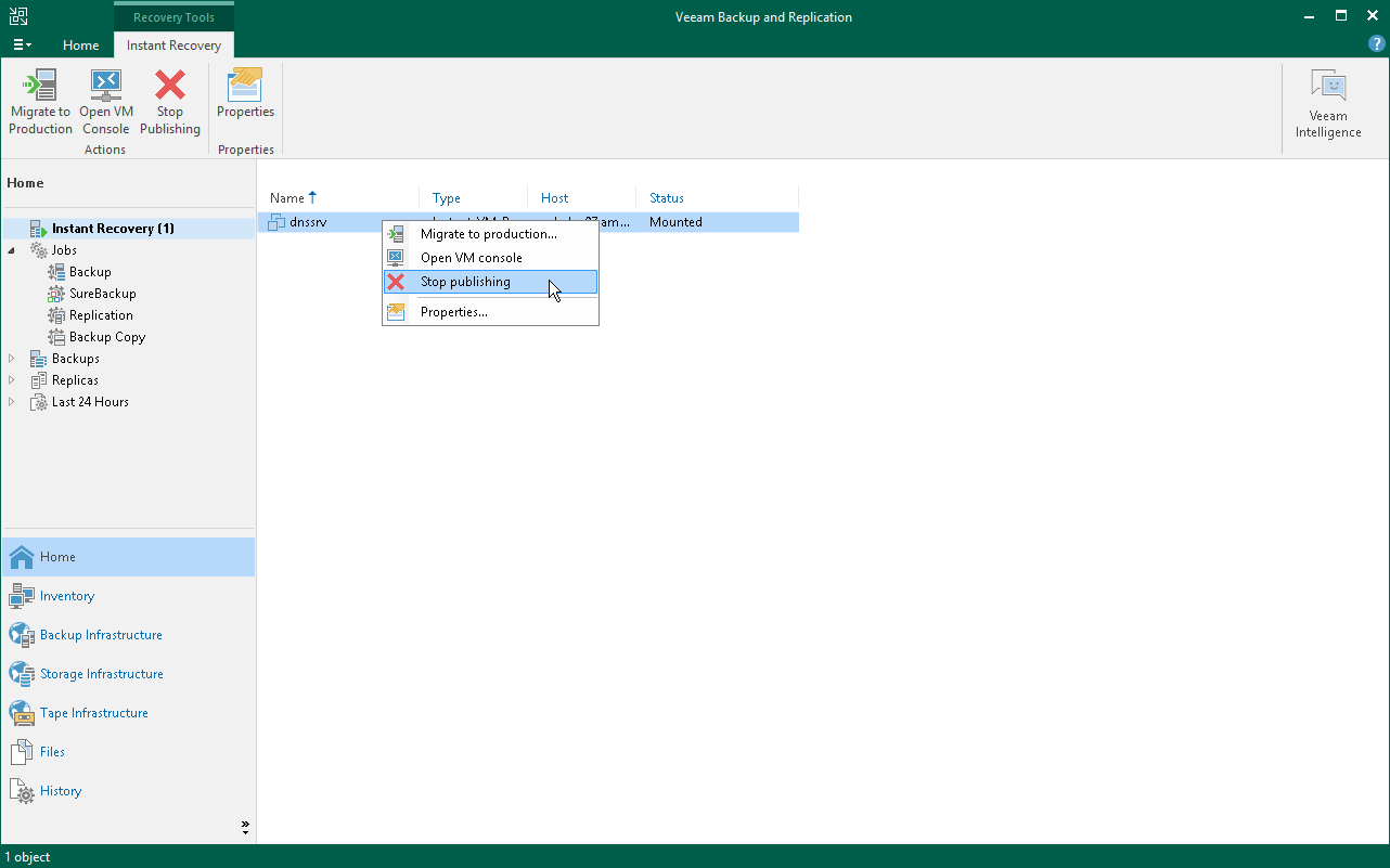 Finalizing Instant Recovery