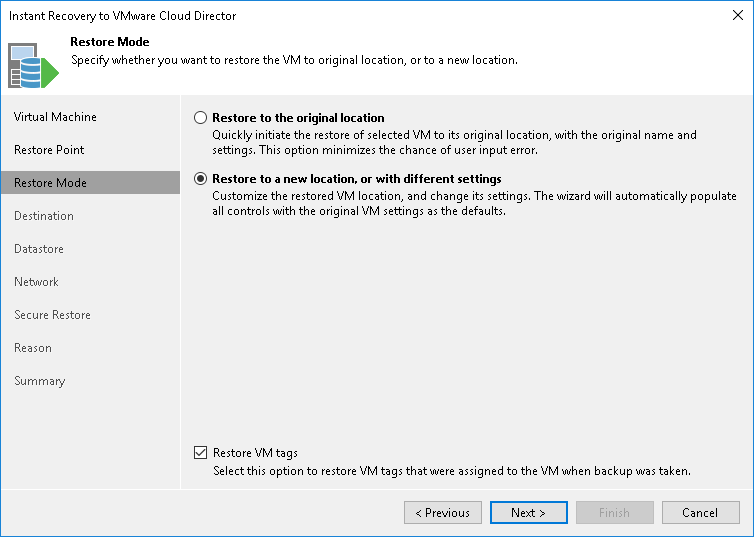 Step 4. Select Restore Mode