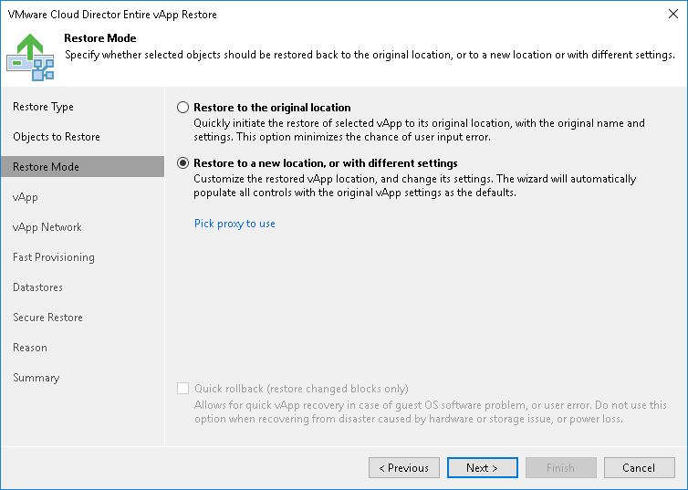 Step 4. Select Restore Mode