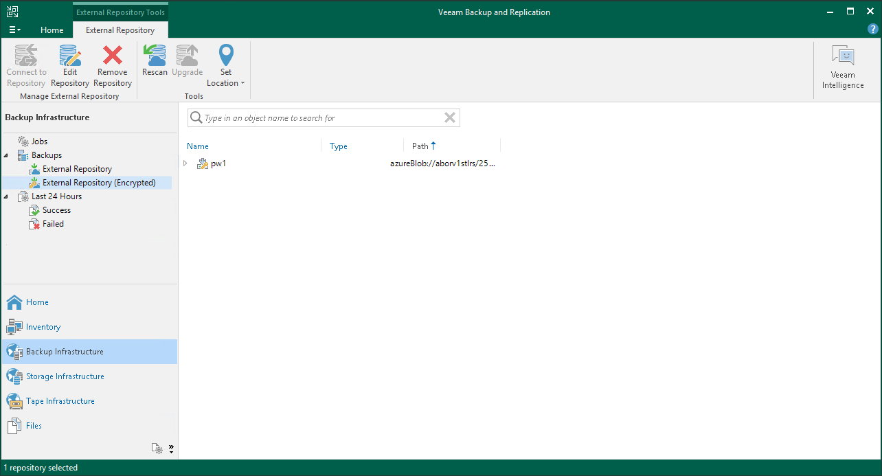 Viewing External Repository Data