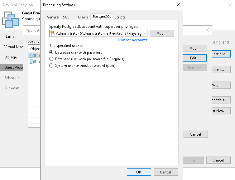 PostgreSQL WAL Files Settings