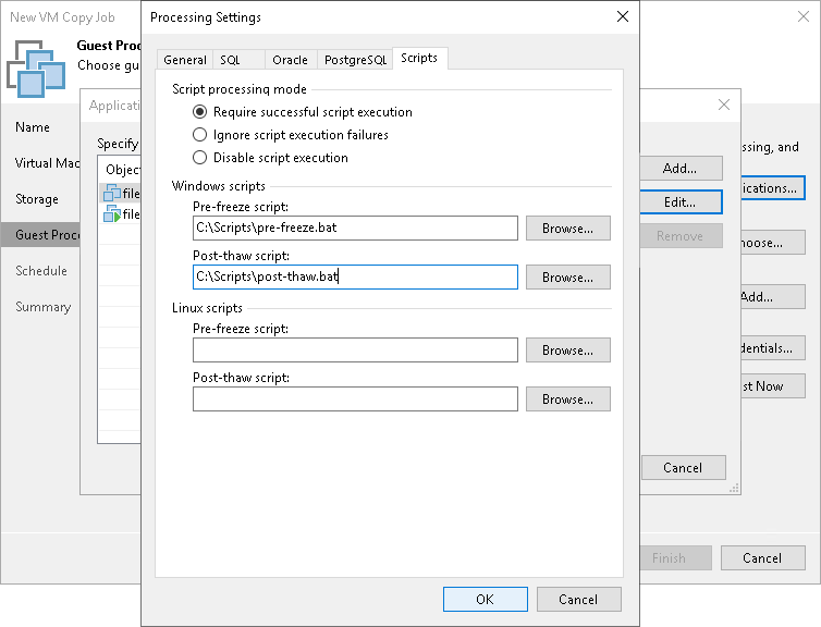 Pre-Freeze and Post-Thaw Scripts