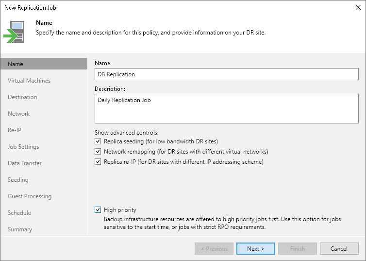 Step 2. Specify Job Name and Description