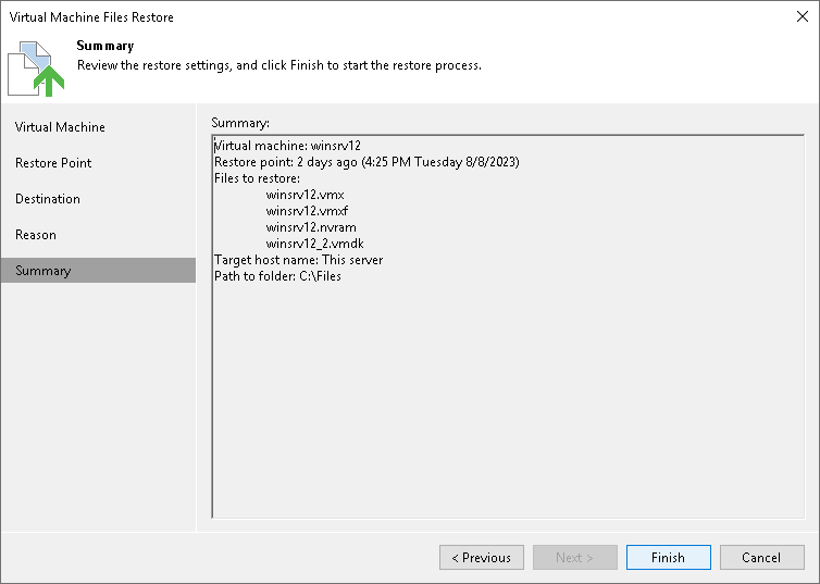 Step 6. Finish Working with Wizard