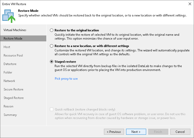 Step 4. Select Restore Mode