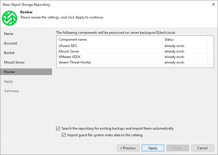Step 6. Review Components
