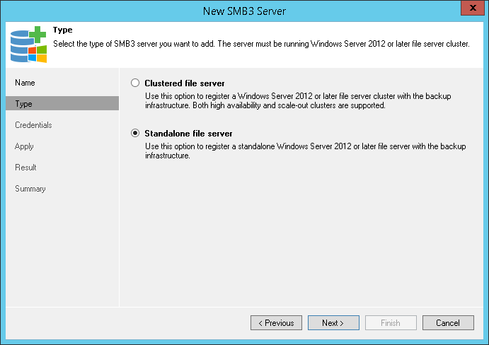 Step 3. Specify Server Type