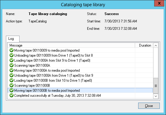 Cataloging Tapes