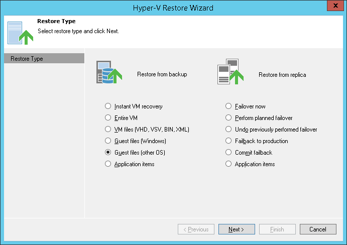 Step 1. Launch Veeam File Level Restore Wizard