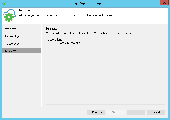 Configuring Veeam Appliance