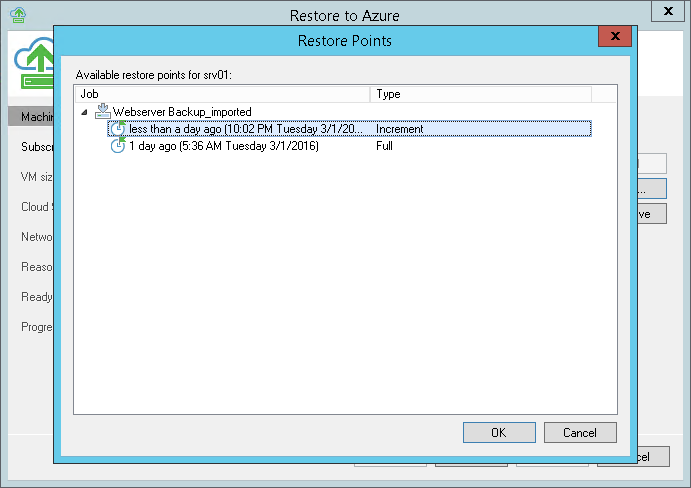 Step 2. Select Restore Point