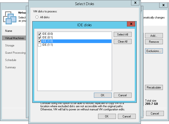 Step 4. Exclude Objects from VM Copy Job