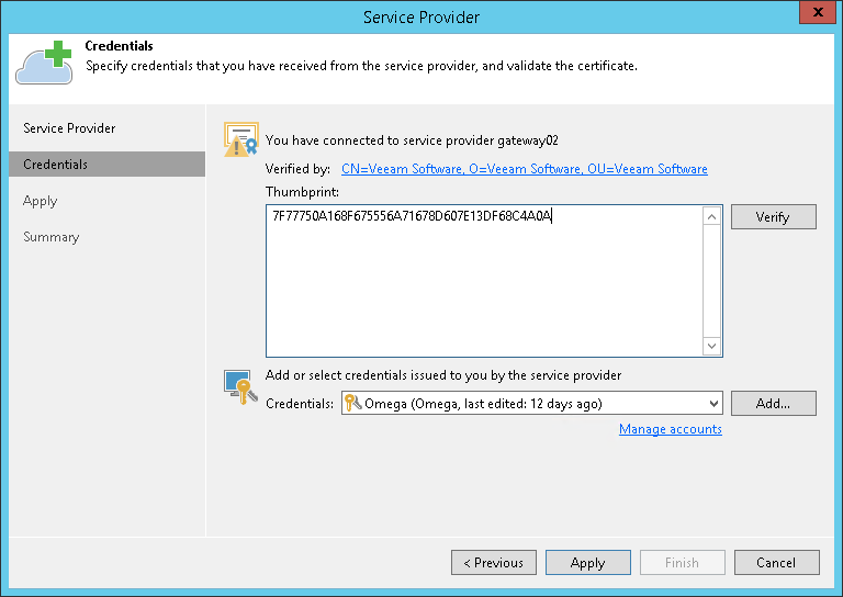 Step 3. Verify TLS Certificate and Specify User Account Settings
