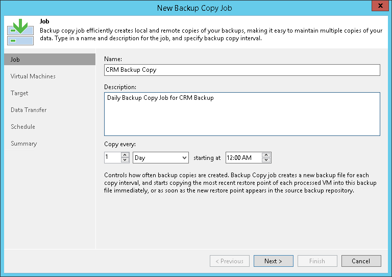 Creating Backup Copy Jobs