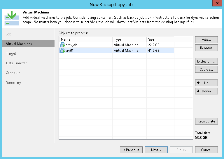 Creating Backup Copy Jobs