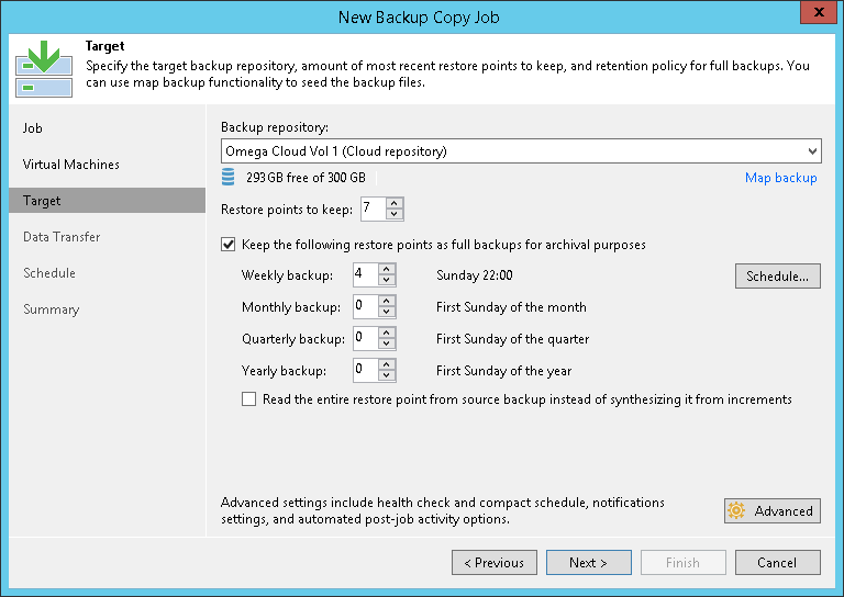 Creating Backup Copy Jobs