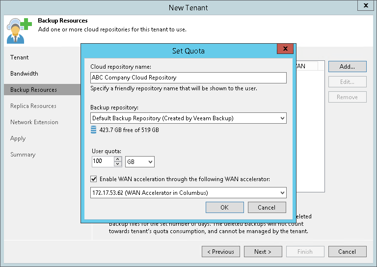 Configuring Target WAN Accelerators