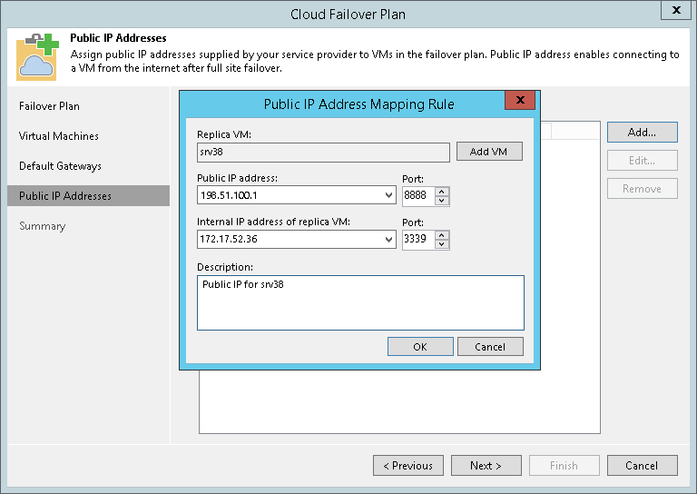 Step 5. Specify Public IP Addressing Rules