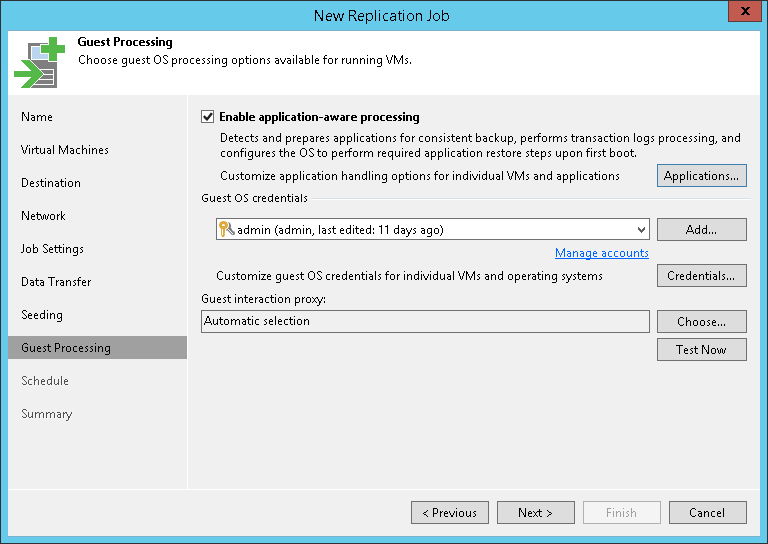 Creating Replication Jobs