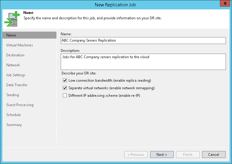 Creating Replication Jobs