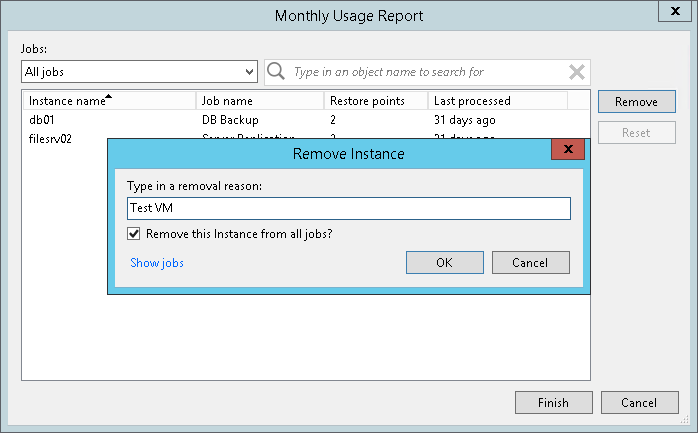 Adjusting Usage Report for Hosting Rental License