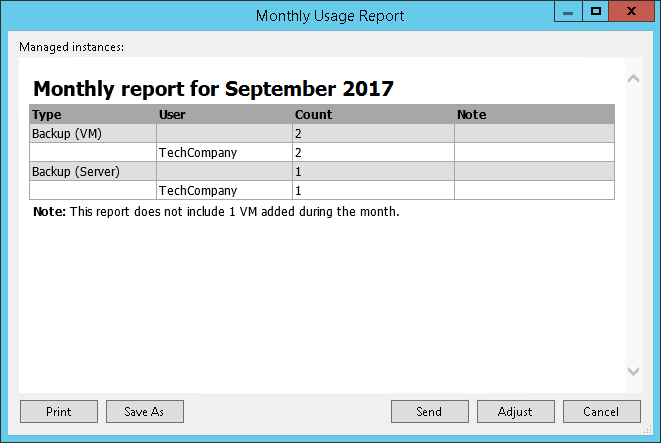 Reviewing License Usage Report