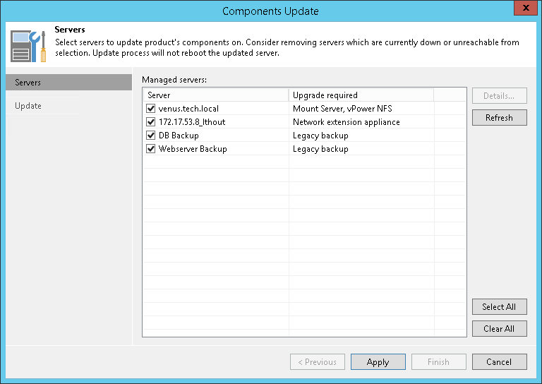 Upgrading Cloud Backups