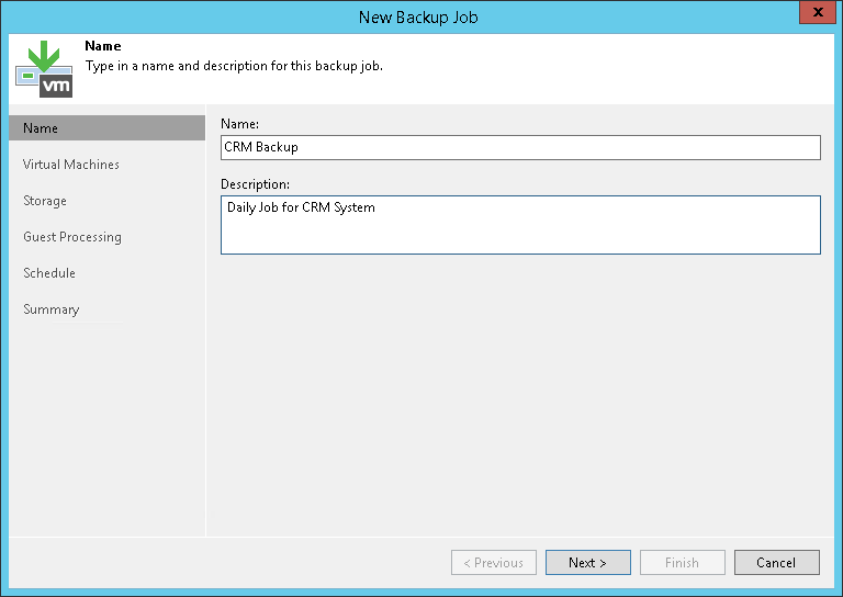 Creating Backup Jobs