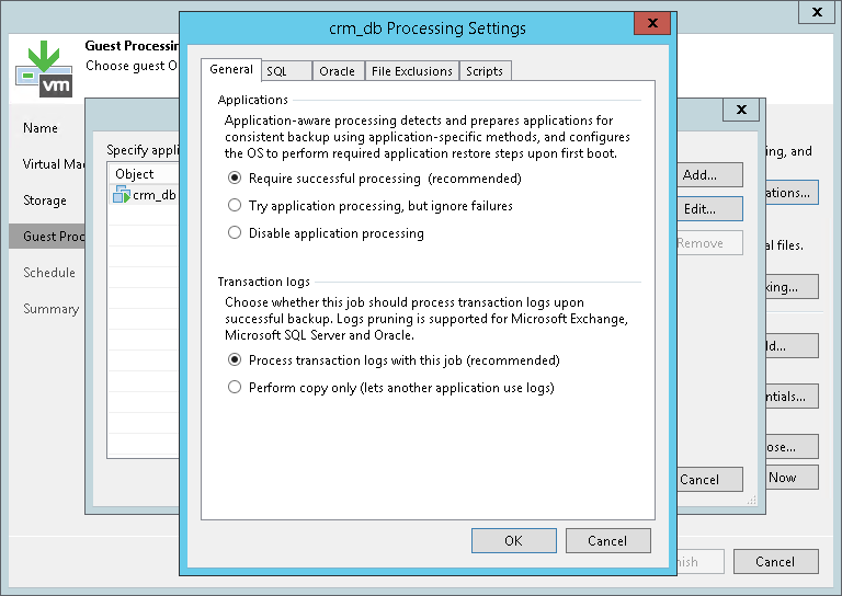 Creating Backup Jobs