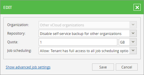 Removing Custom vCloud Director Organization Settings