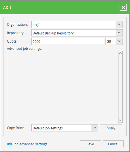 Configuring vCloud Director Organization Settings