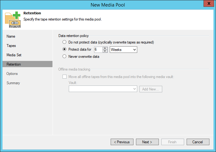 Step 5. Specify Retention Settings