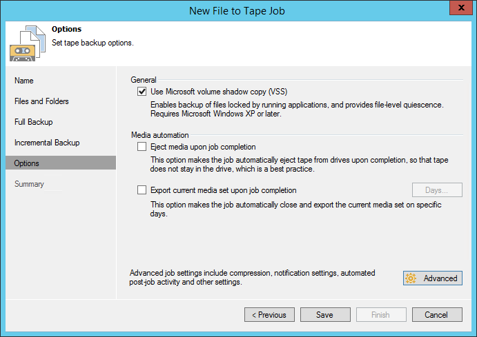 Step 6. Specify Archiving Options