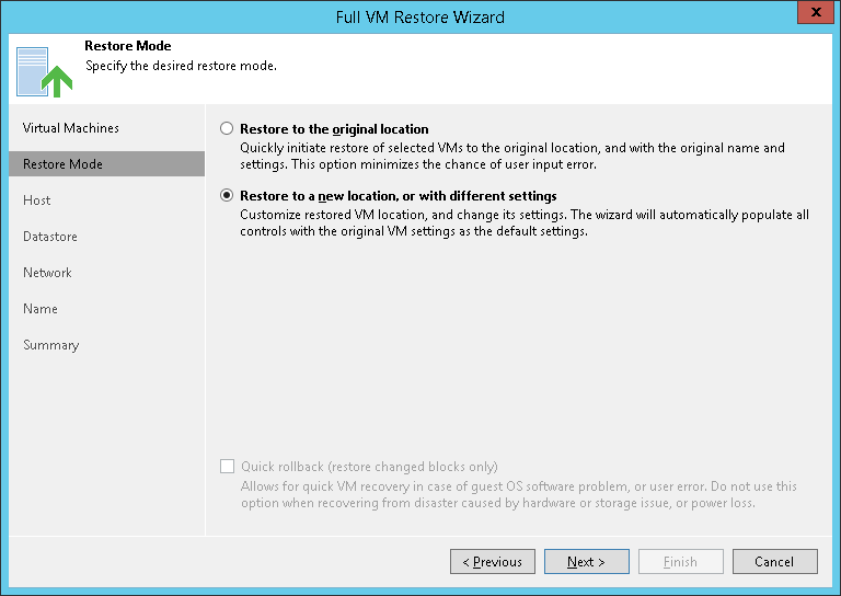 Step 4. Select Restore Mode