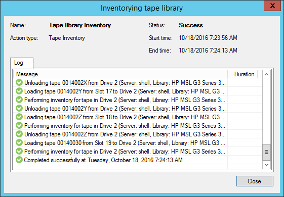 Inventorying Tapes