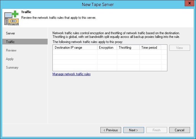 Step 3. Configure Traffic Throttling Rules