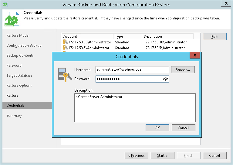 Step 9. Finalize Restore Process