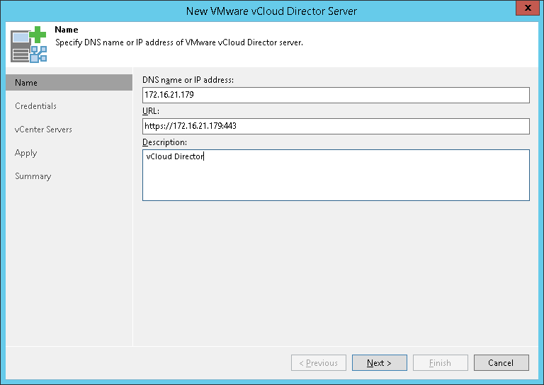 Step 2. Specify Server Name or Address