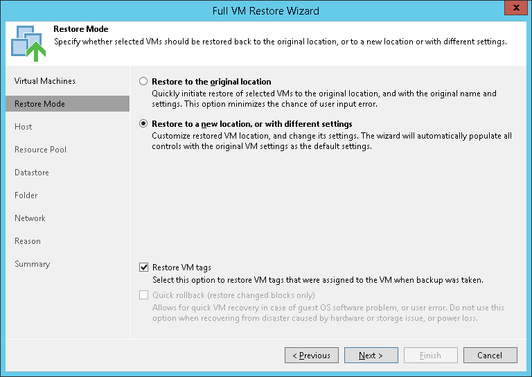 Step 3. Select Restore Mode